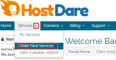 HostDare注册购买教程